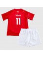 Nottingham Forest Chris Wood #11 Heimtrikotsatz für Kinder 2024-25 Kurzarm (+ Kurze Hosen)